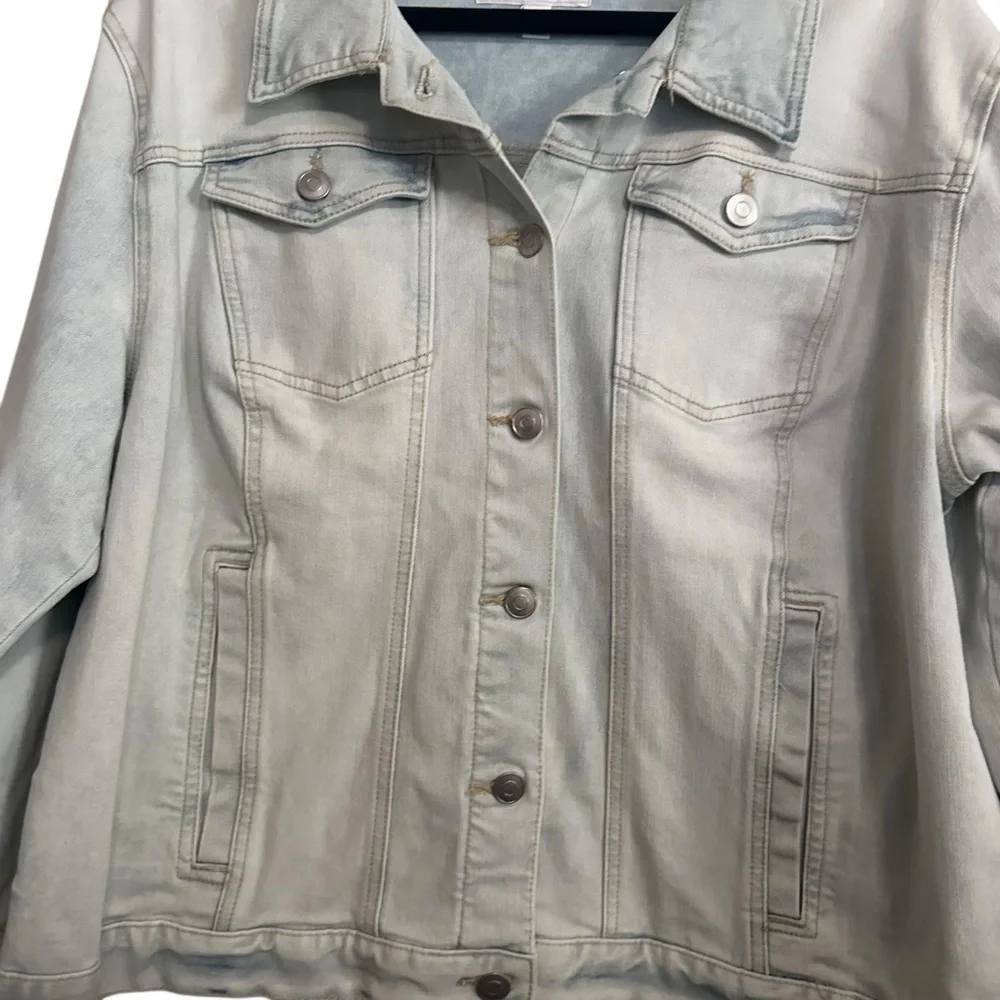 Time and Tru Light Wash Jean Jacket Size XXXL - Picture 2 of 5